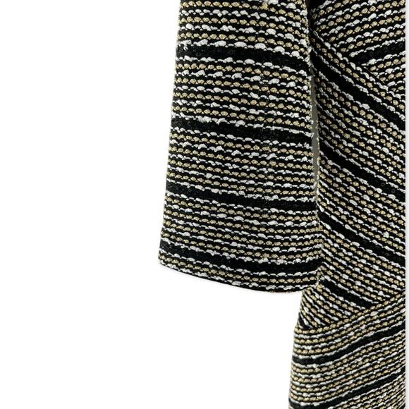 Cato Dress Women's Size 12 Metallic Thread & Black Sequins Zipper Lined Sheath - Picture 5 of 7
